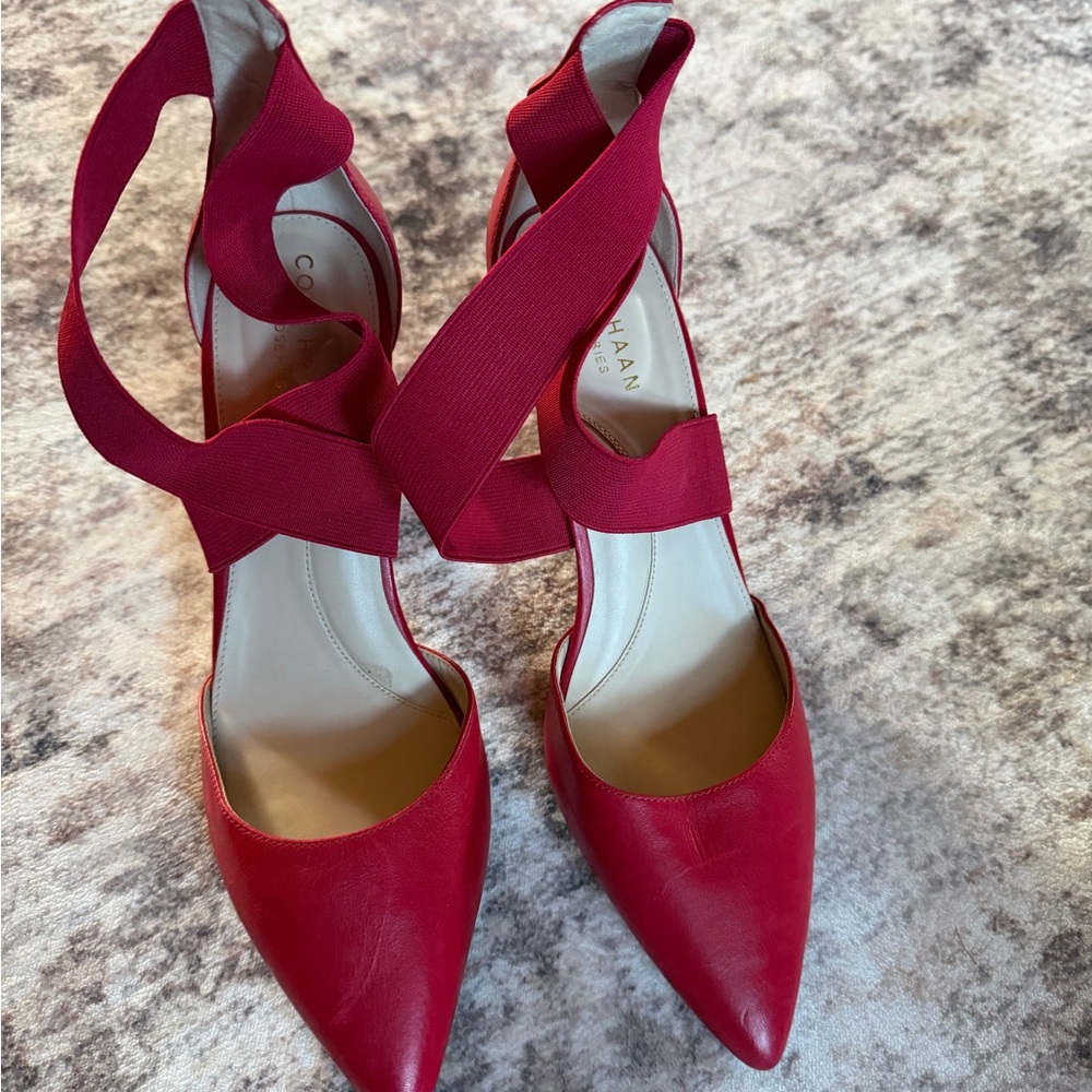 Cole Haan Women's Red Pointed Toe Heels